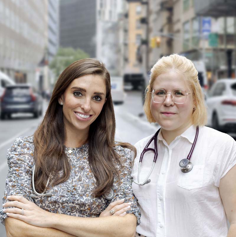 Dr. Risa Fridy and Dr. Olga Myszko